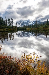 Mt. Shuksan in clouds