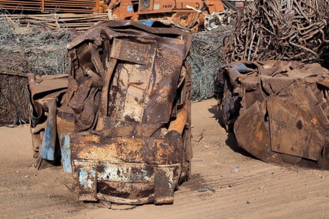 Cube of car sheet metal