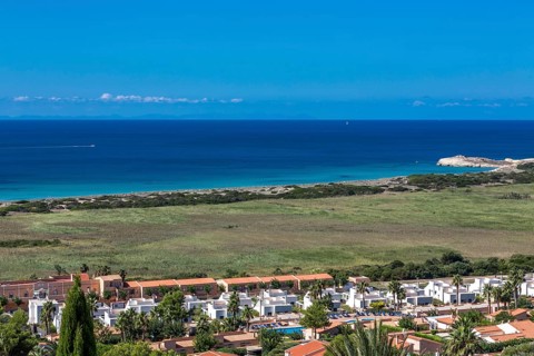 View of Son Bou and the sea