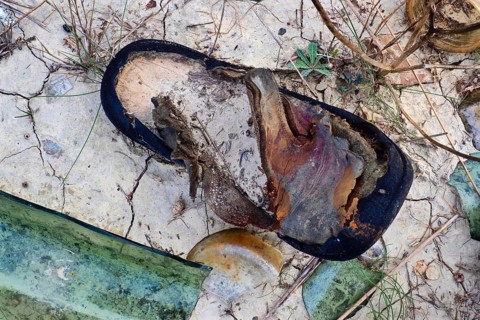 Fragment of sandal