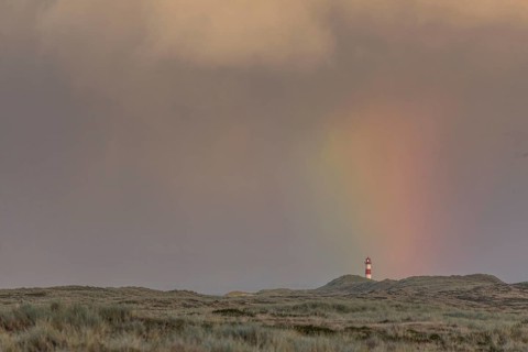 Rainbow over the lighthouse List East
