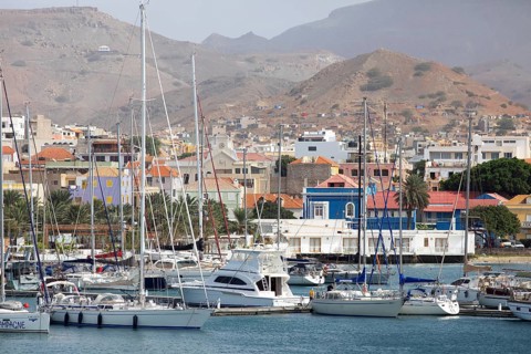 Mindelo harbour bay