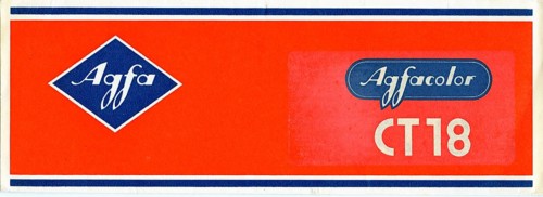Protective cover for developed Agfacolor slide film CT18