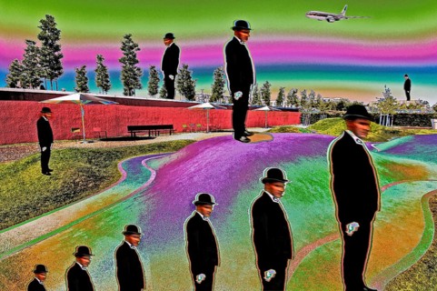 False colour photomontage