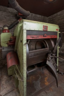 Sandblasting blower of a former valve factory