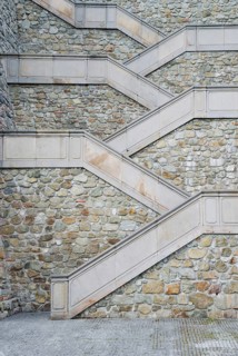 Beautiful stairs to Bratislava castle