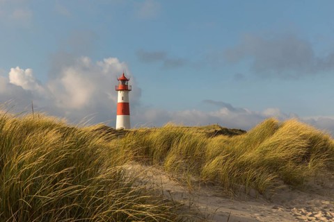 List East lighthouse in the dunes