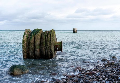 The former tide gauge house at Cape Arkona on the island of Ruegen