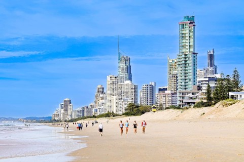 Surfers Paradise Skyline and Beach