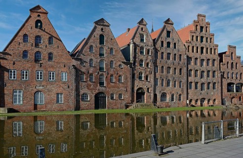 Historic salt warehouses on the Trave