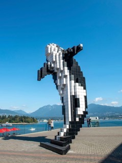 Statue Digital Orca