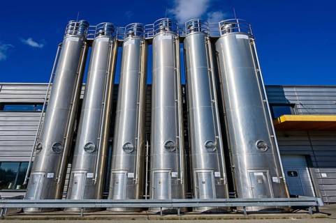 Steel silos for flour