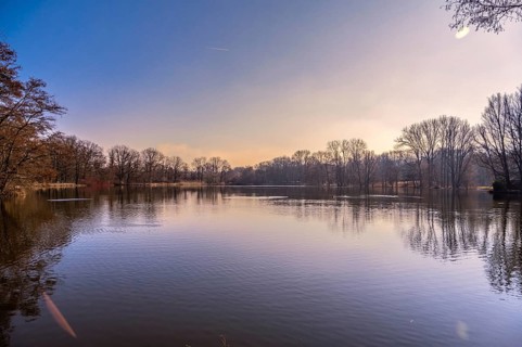 Annateich in Hanover Kleefeld at sunrise