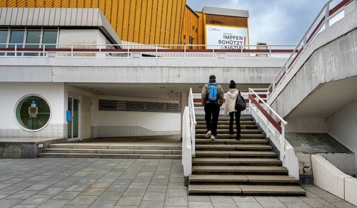 Stairs at the Philharmonie in Herbert von Karajan Strasse