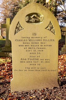 Fist World War family memorial gravestone graveyard village parish church of All Saints