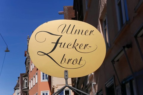 Ulmer Zuckerbrot sign