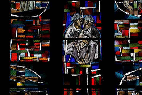 Freedom window by Hans Gottfried von Stockhausen in Ulm Cathedral