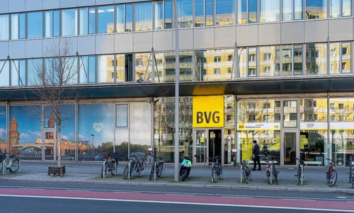 The BVG customer centre building on Holzmarktstrasse in Mitte