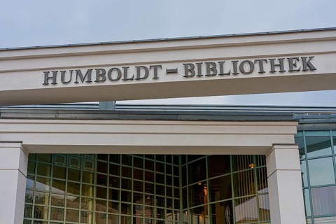 Entrance to the Humboldt Library in Tegel