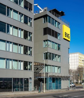 The BVG customer centre building on Holzmarktstrasse in Mitte
