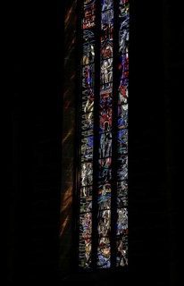 Freedom window by Hans Gottfried von Stockhausen in Ulm Cathedral