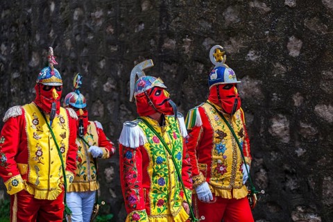 The unique attire of the Judei on Good Friday at the mountain village of San Fratello