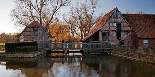 Former prince-bishop's water mill on the Dinkel