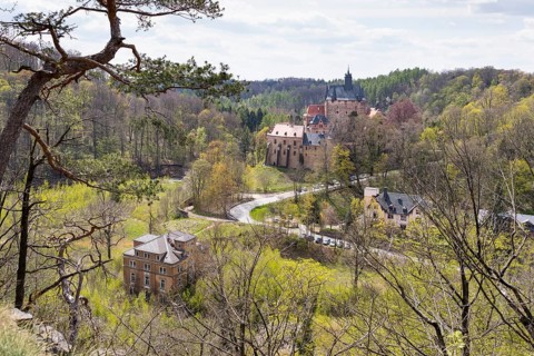 Kriebstein Castle in the Zschopau Valley