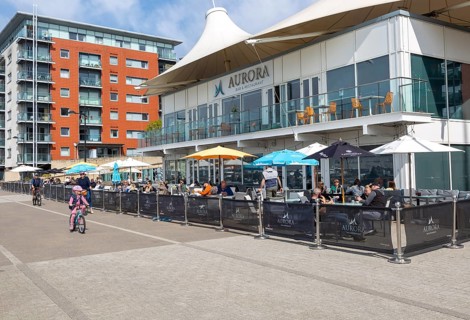 Aurora waterfront restaurant modern architecture