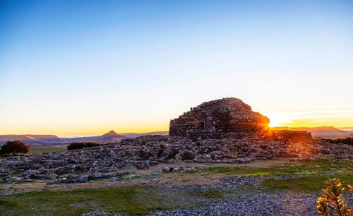 The Nuraghe of Su Nuraxi or Su Nuraxi di Barumini one of the most important nuragic archeological sites in Barumini