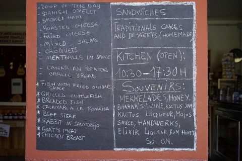 Menu at Restaurant