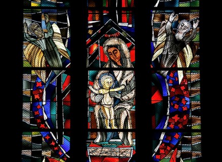 Freedom window by Hans Gottfried von Stockhausen in Ulm Cathedral