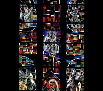 Freedom window by Hans Gottfried von Stockhausen in Ulm Cathedral