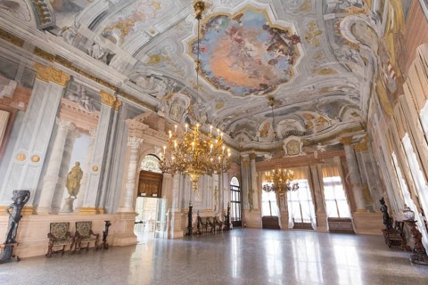 The grand saloon or ballroom on the piano nobile