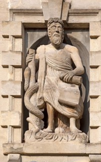 Niche statue of Asclepius