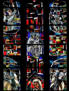 Freedom window by Hans Gottfried von Stockhausen in Ulm Cathedral