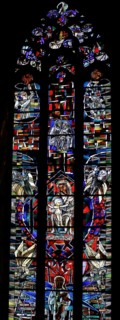 Freedom window by Hans Gottfried von Stockhausen in Ulm Cathedral