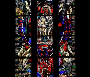 Freedom window by Hans Gottfried von Stockhausen in Ulm Cathedral
