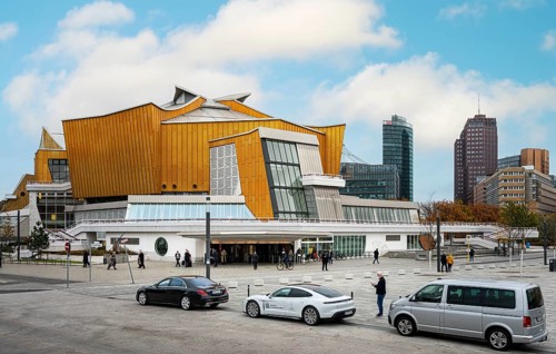 The Philharmonie in Herbert von Karajan Strasse