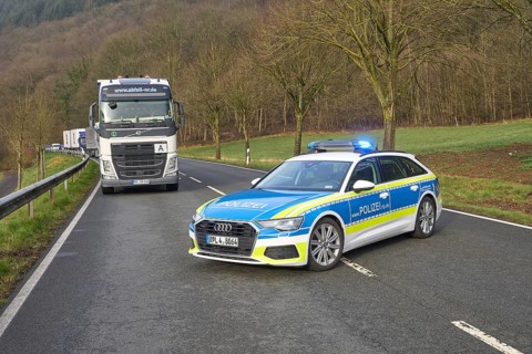 Police patrol car