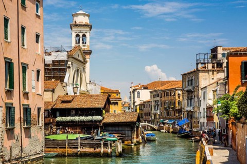 Gondola wharf on the Rio San Trovaso