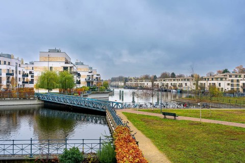 Luxury residential complex at Tegeler Hafen