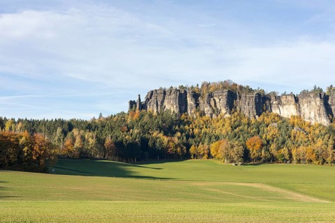Table Mountain Pfaffenstein with rock needle Barbarine