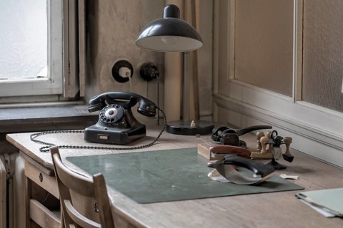 Historic Linen Factory Bielefeld historic desk