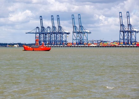 red lightship at mooring