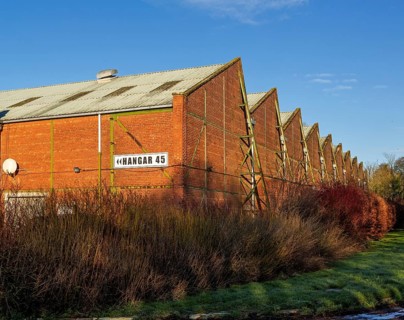 Hangar 45 building former RAF military base