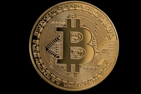 Coin of the cryptocurrency Bitcoin