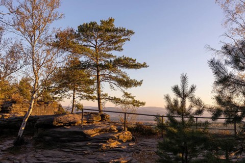 Viewpoint on the Pfaffenstein in the morning