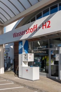 Hydrogen filling station in Holzmarktstrasse