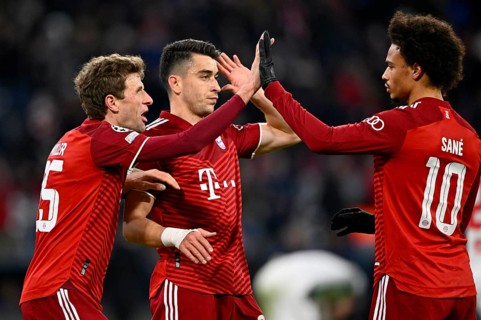 Goal celebration Thomas Mueller FC Bayern Munich FCB